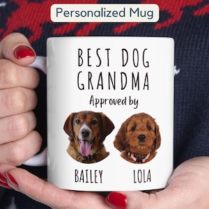 Personalized Dog Grandma Mug Gift Custom Dog Grandma Mug Dog Photo Mug Gift Dog Nana Christmas Present Dog Grandmother&#39;s Day Gift, Dog Owner