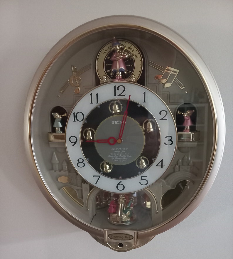 Seiko Charming Bell Musical Wall Clock Etsy Australia
