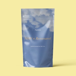 NMN & Resveratrol 1000mg | Hand-Packed in USA | Cellular Health, Longevity, Anti-Aging, Acne Scars, Skin Health