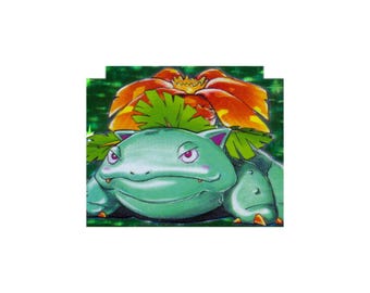 Etiqueta adhesiva para la carcasa superior de la Game Boy Advance SP de Venusaur / Inserto holográfico laminado