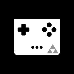 Triforce Grey | Show-through Vinyl Printing | Holographic Laminated Analogue Pocket Sticker Label Set | Free Customization