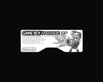 Etiqueta adhesiva trasera laminada holográfica para Game Boy Advance SP / Personalización gratuita