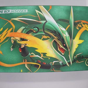 Upgraded Pokemon Themed Gameboy Advance Console - Rayquaza