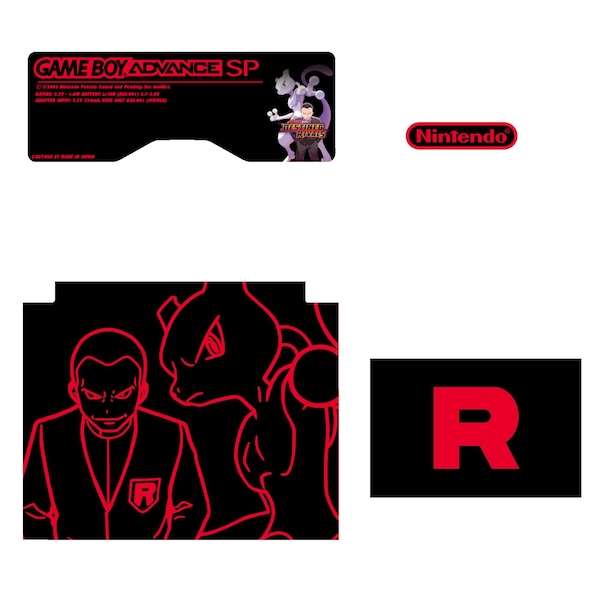 Gameboy Advance SP - Destined Rivals Themed Label Set - Glossy, Foil, or Holographic| Free Customization