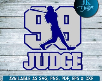 Aaron Judge 99 SVG for Cricut & Silhouette