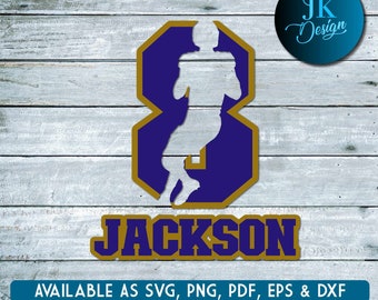 Baltimore Lamar Jackson #8 Diseño SVG - Descarga digital