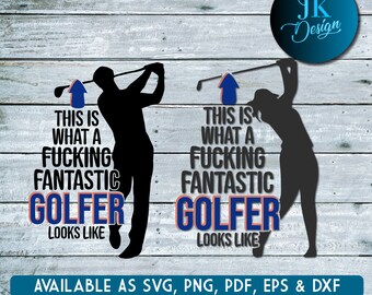 Funny Golfer SVG | T-shirt & Mug Design (Digital Download)