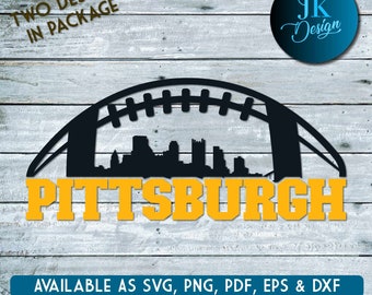 Pittsburgh City Skyline Digital Art | SVG, PNG, PDF | Silhouette & Cricut