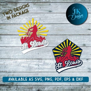 St Louis Baseball City Skyline for cutting - SVG, AI, PNG, Cricut and Silhouette Studio