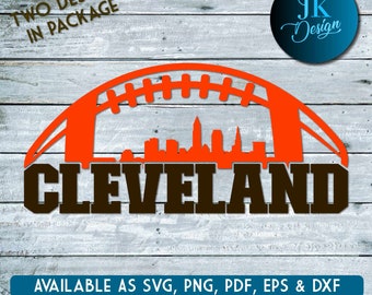Cleveland Skyline Digital Art | SVG, PNG, PDF | Silhouette & Cricut