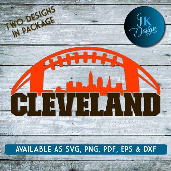 Cleveland Skyline Digital Art | SVG, PNG, PDF | Silhouette & Cricut