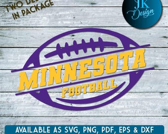 Minnesota Football Digital Art | SVG, PNG, PDF | Silhouette & Cricut | Layered Vector, Stencil