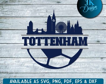 Tottenham London Skyline Digital Art | SVG, PNG, PDF | Silhouette & Cricut