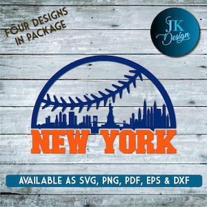 Skyline di New York City per il taglio - SVG, AI, PNG, Cricut e Silhouette Studio