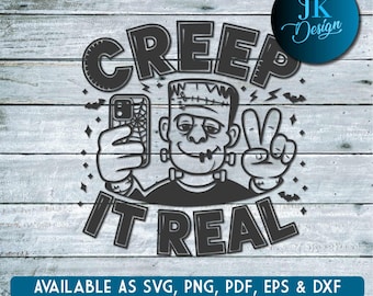 Frankenstein Selfie Halloween SVG | Creep It Real Cut File