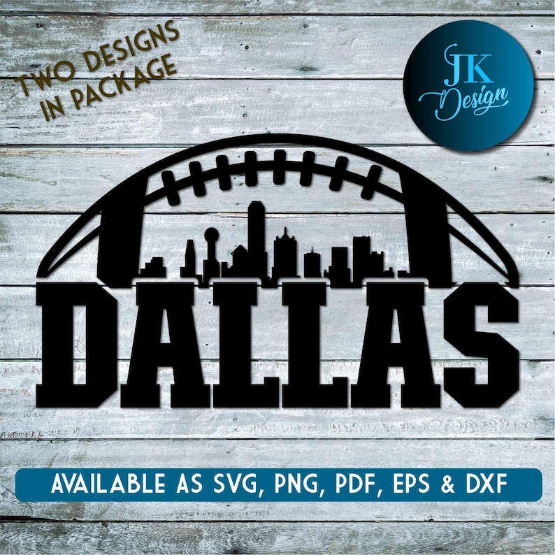 Dallas City Skyline Digital Art | SVG, PNG, PDF | Silhouette & Cricut ...