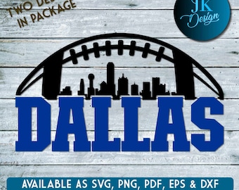 Dallas City Skyline Digital Art | SVG, PNG, PDF | Silhouette & Cricut