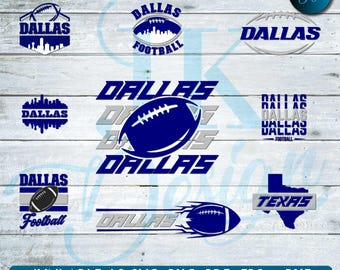 Dallas Football Bundle Digital Art | SVG, PNG, PDF | Silhouette & Cricut Vector | Fan Logos | Instant Download