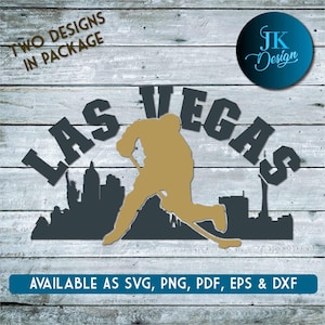 Las Vegas Skyline Hockey à découper - SVG, AI, PNG, Cricut et Silhouette Studio