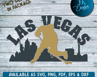 Las Vegas Skyline Hockey for cutting - SVG, AI, PNG, Cricut and Silhouette Studio