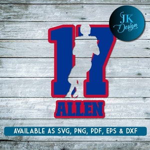 Büffel Josh Allen SVG Design - Digital Download