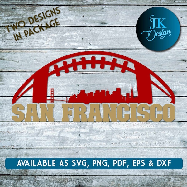 San Francisco Skyline Digital Art | SVG, PNG, PDF | Silhouette & Cricut