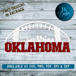 Arte digital do horizonte de Norman Oklahoma | SVG, PNG, PDF | Silhueta e Cricut