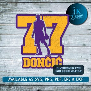 Los Angeles Luka Doncic #77 SVG Design - Digital Download - Etsy