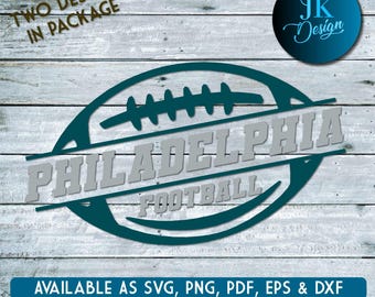 Philadelphia Football Digital Art | SVG, PNG, PDF | Silhouette & Cricut | Layered Vector, Stencil
