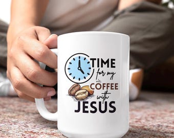 Jesus Ceramic Coffee Mug: Christian Devotion Gift