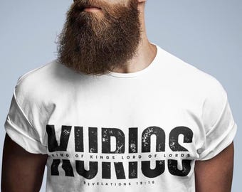 Kurios King of Kings Shirt | Christian T Shirt | Revelation 19:16 Tee | Jesus Is King Shirt | Faith Gift for Men Women | Church Shirt