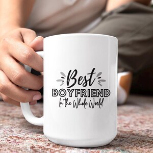 Best Boyfriend Mug | Romantic Coffee Cup | Cute Gift for Boyfriend | Anniversary Gift Idea | Boyfriend Birthday | Ceramic Mug