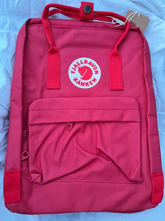 Fjallraven Kanken Backpack Red 16 Liter Choose Any I Can Do Handmade Painting Etsy