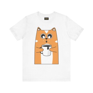 Cute Cat Graphic Tee, Adorable Cat Lover Shirt, Funny Gift for Pet Owners, Birthday Gift, Casual Wear, Animal Lovers