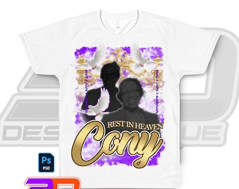 Memorial Funeral Shirt Design | Editable PSD Template | Photoshop