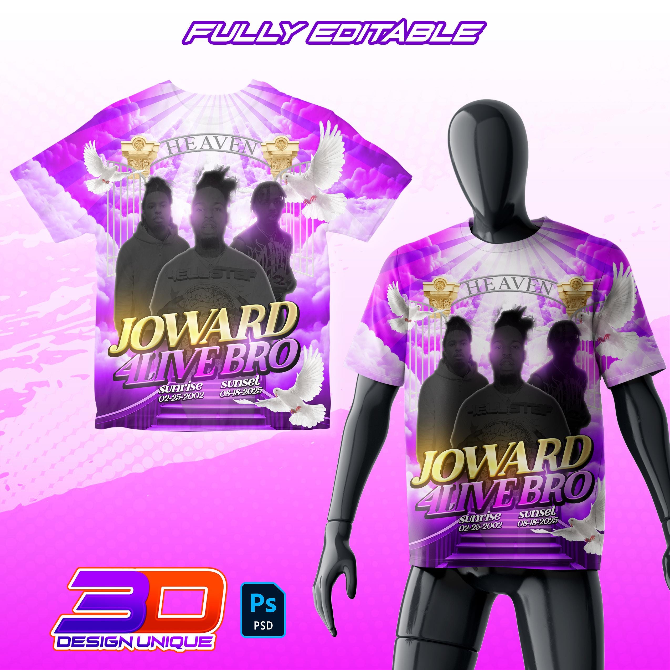 Designer Rip Editable Memorial T-shirt Template, RIP Photoshop PSD for Sublimation ...