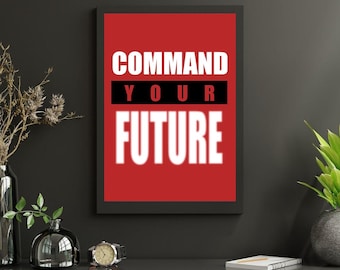 Stampa motivazionale da parete per ufficio / Poster con citazione sulla mentalità da boss / Download digitale in grande formato