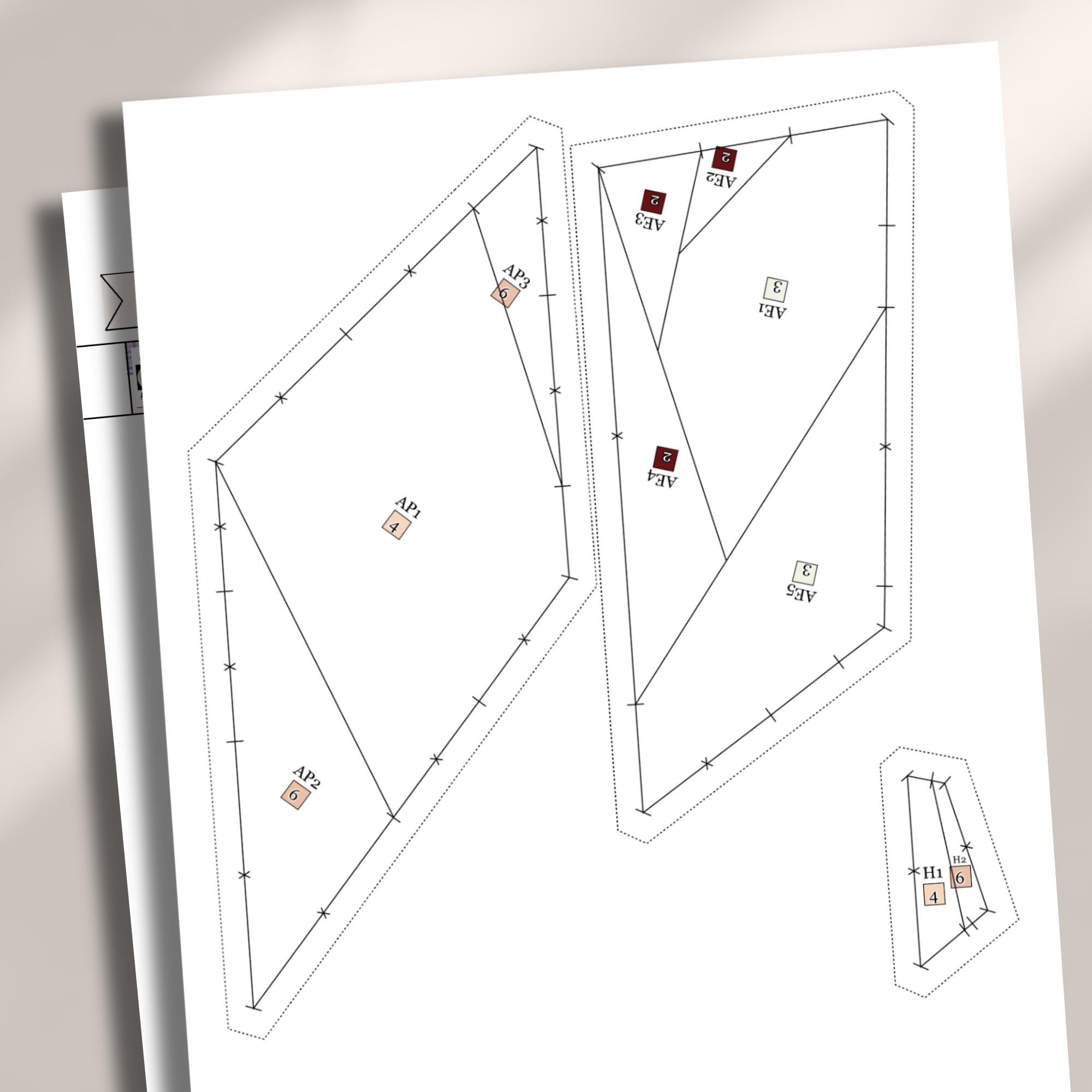 Fpp Patchwork Woman FPP Quilt Pattern: Modern FPP • Character Patchwork Quilt Block ...