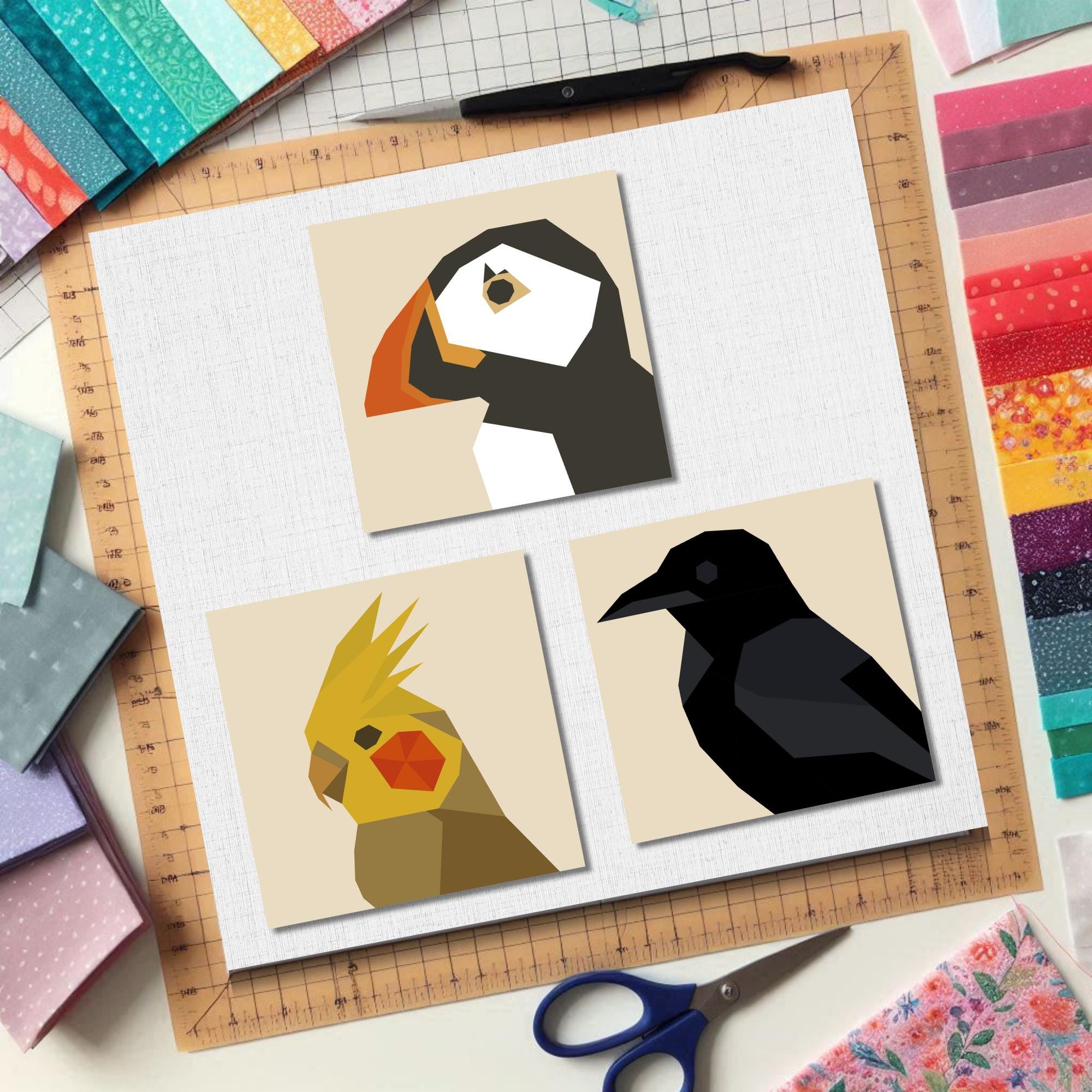Bird Species FPP Quilt Pattern: Easy Beginner Quilt Block • FPP ...