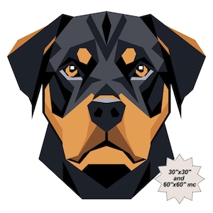 Rottweiler Foundatıon Paper Pıecıng Pattern,Quılt pattern dog desıgn,Patchwork sewıng pattern for dog,Animal patchwork,FPP Pattern