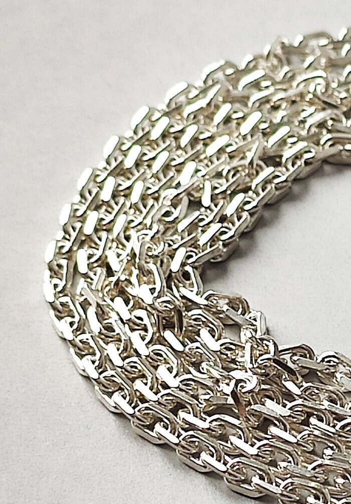 アクセサリー SILVER925 ANCHOR CHAIN NECKLACE Sterling Silver Anchor Chain Necklace - Handmade 2.7mm Weave