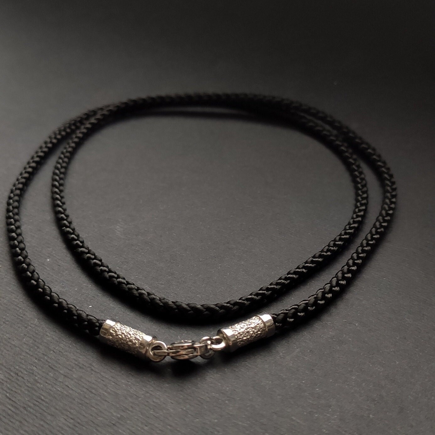 S&S Worldwide Black Rattail Jewelry Making Silk Cord, 144 Yds