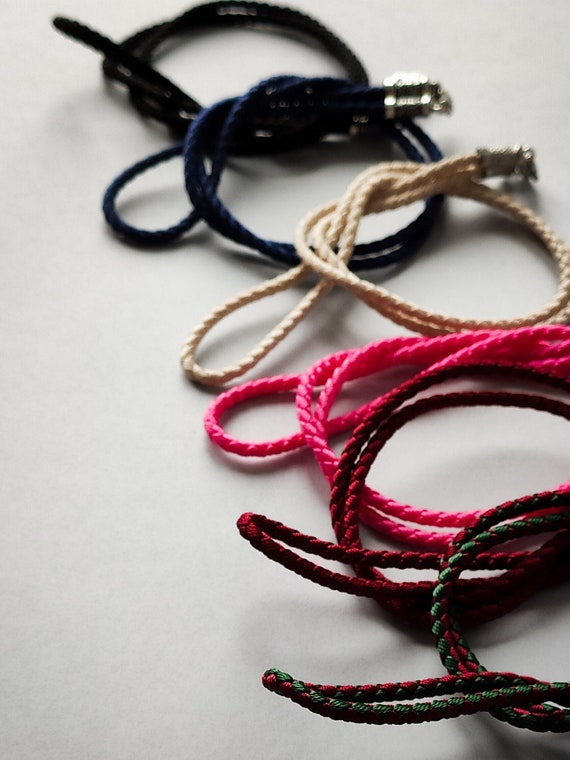 Braided silk cord necklace sale