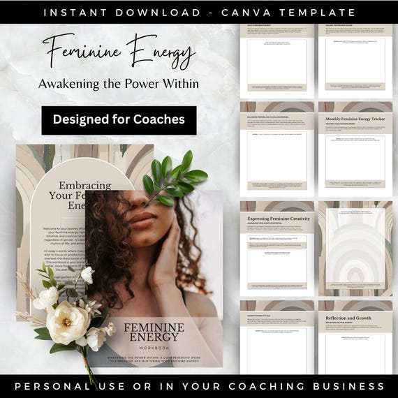 Feminine Energy Workbook for Empowerment