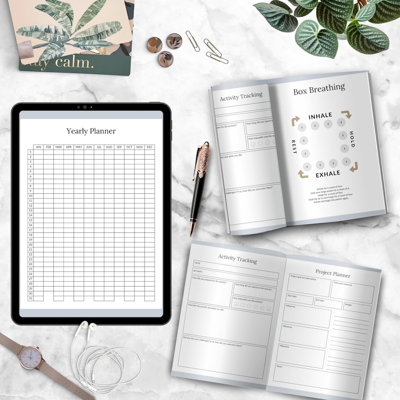 Executive Function Workbook & Planner Resources, eBook Template Canva, Coaching Business Worksheets, ADHD Therapy and Tools, Coping Skills Bild 5