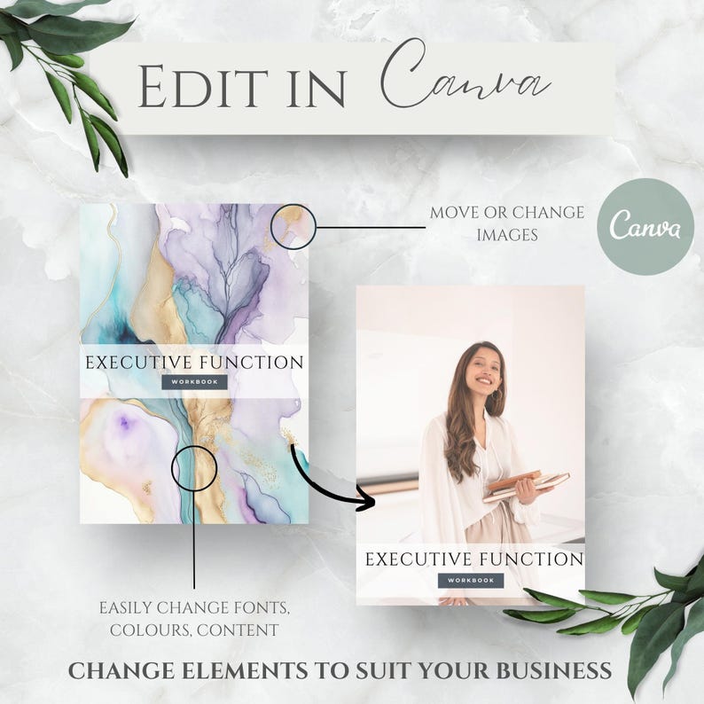 Executive Function Workbook & Planner Resources, eBook Template Canva, Coaching Business Worksheets, ADHD Therapy and Tools, Coping Skills Bild 4