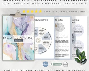 Executive Function Workbook & Planner Canva Template (US Letter)