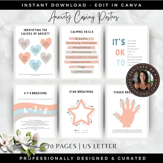 Anxiety Coping Skills Posters