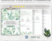 Holistic Coaching Workbook Health and Wellness Worksheet Templates, Coaching Tools Resources, Coach Canva Template, Done For You