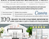 Mental Health Worksheets & Life Coaching Canva Templates, Whole Shop Bundle for Mindset, Holistic Health Coach (Digital Download)